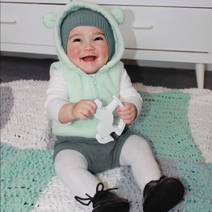 Furry vest sleeveless